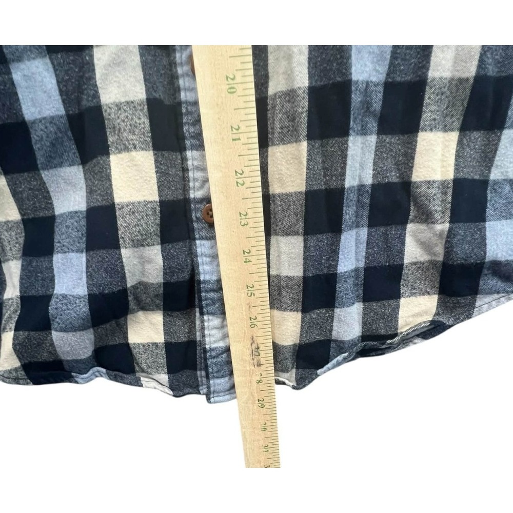 Abercrombie Fitch Mens Plaid Flannel Long Sleeve Button Up Shirt XL - Picture 7 of 7